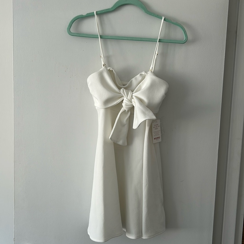 Show Me Your Mumu Enchanted Bow Mini Dress NWT